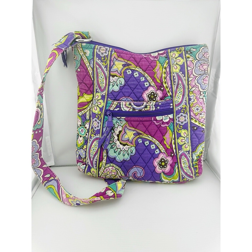 Vera Bradley Retired Hipster Crossbody In Heather Paisley Pattern. 2013